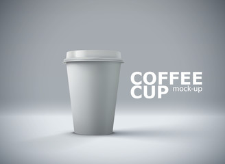 Paper coffee cup mock-up.