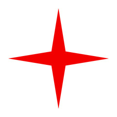 Space Star flat vector pictograph. Flat style.