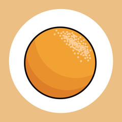 orange healthy fresh image vector illustration eps 10