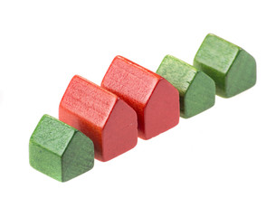 Holzklötze als Symbolfoto für Immobilien