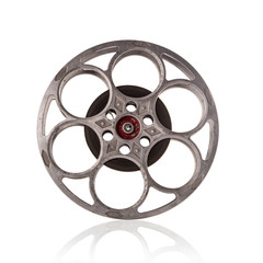 Obraz premium Old fashioned motion picture film reel.