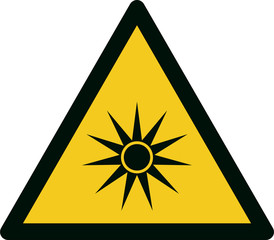 ISO 7010 W027 Warning; Optical radiation