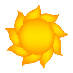 cartoon sun vector symbol icon design.
