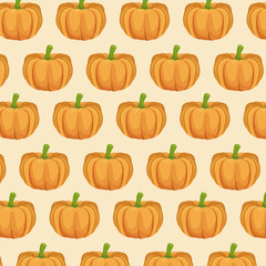 pumpkin nutrition seamless pattern image vector illustration eps 10