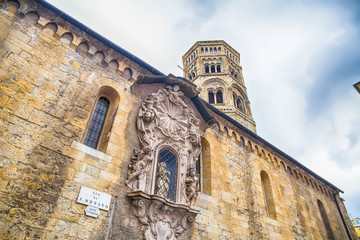 GENOA (GENOVA), ITALY, MARCH 25, 2017 - View of San Donato Church, historic centre, Genoa (Genova) , Italy
