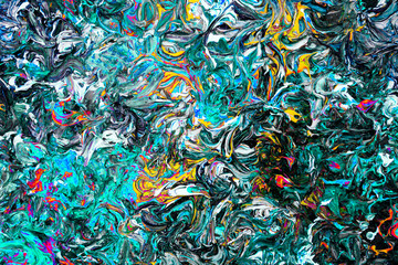 Colourful background of oil paints. Filter effect