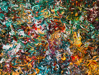 Colourful background of oil paints. Filter effect