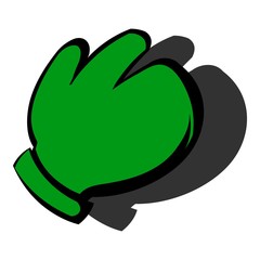 Work glove icon, icon cartoon