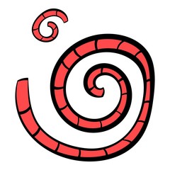 Obraz premium Virus icon, icon cartoon