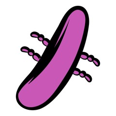 Virus icon, icon cartoon