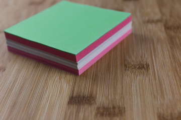 stack of colorful notes