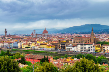 Obraz premium Florence panorama city skyline, Florence, Italy