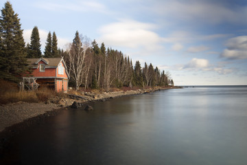 cabin on lake superior