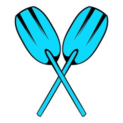 Paddle icon, icon cartoon