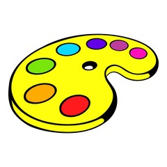 Art palette icon, icon cartoon