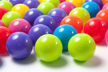 Plastic colored children's balls