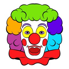 Clown icon, icon cartoon