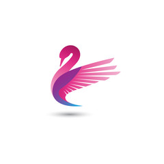 Obraz premium Logo łabędzia