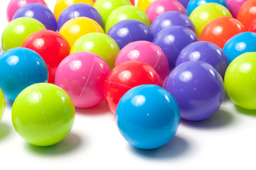 Plastic colored children's balls