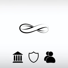 Limitless symbol icon, vector illustration. Flat design style