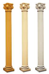 Pillar columns three colors