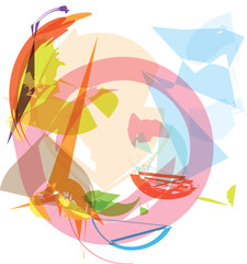 Abstract colorful composition