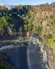 The Victoria falls is the largest curtain of water in the world (1708 meters wide). The falls and the surrounding area is the National Parks and World Heritage Site - Zambia, Zimbabwe, Africa