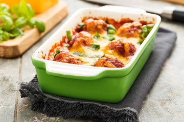 Hackbällchen al forno - Meatballs al forno