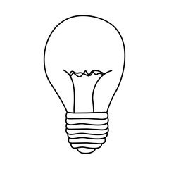 figure bulb power icon, vector illustration design