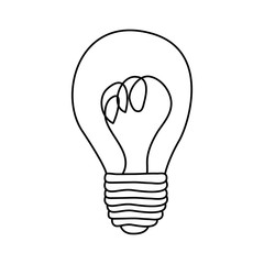 energy bulb power icon, vector illustration design