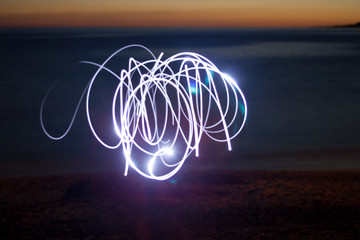 Une lumière sur plage