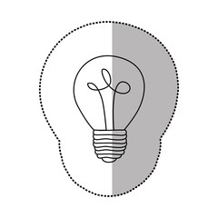energy bulb power icon, vector illustration design