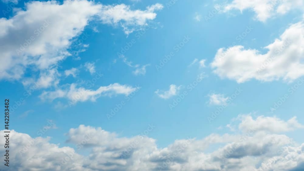 Wall mural timelapse of the clear sky