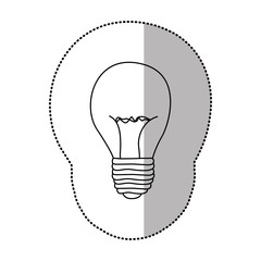 energy bulb power icon, vector illustration design