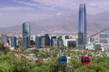 Cable car in Santiago de Chile