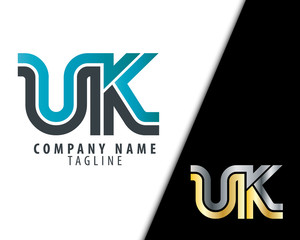 Initial Letter UK Linked Design Logo