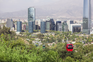 Cable car in Santiago de Chile