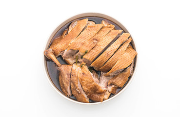 pot-stewed duck on white