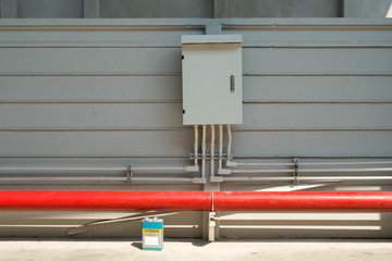 Red fire water pipeline