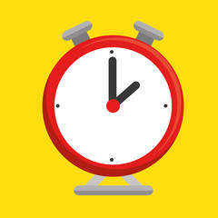 clock alarm isolated icon vector illustration design
