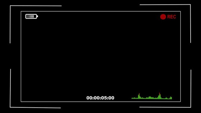Camera viewfinder
Camera viewfinder with alpha channel in loop mode 4k
