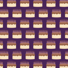 birthday cake background. colorful design. vector illustration