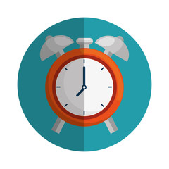 clock alarm isolated icon vector illustration design