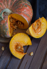 Fresh orange pumpkin