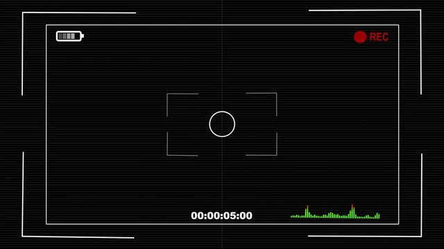 Camera Recording Screen with alpha channel, 4k