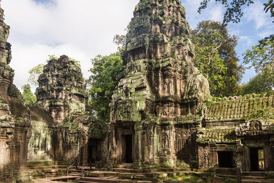  Ta Prohm temple in Angkor near Siem Reap in Cambodia