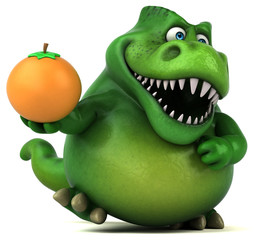 Fototapeta premium Fun dinosaur - 3D Illustration