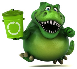 Fun dinosaur - 3D Illustration © Julien Tromeur