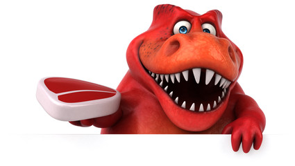 Fun dinosaur - 3D Illustration © Julien Tromeur