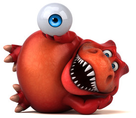 Fun dinosaur - 3D Illustration © Julien Tromeur